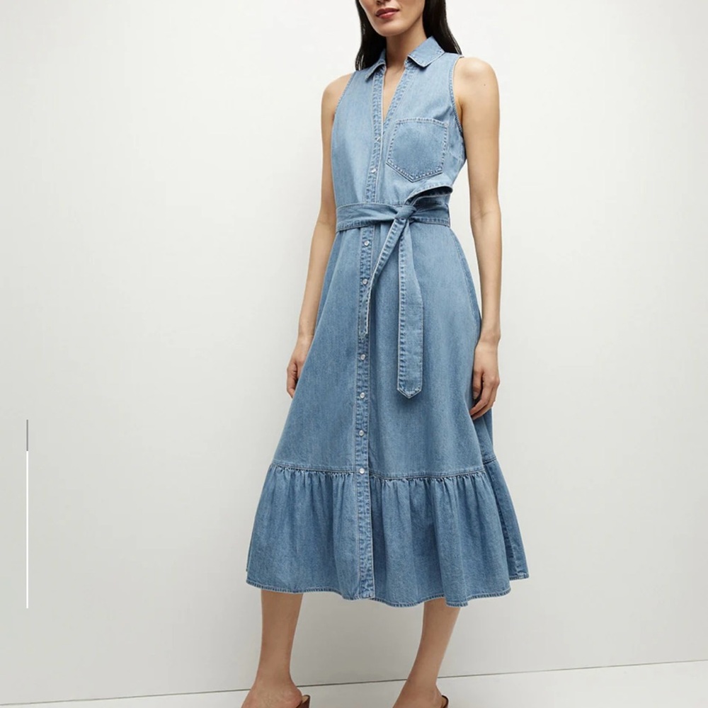 Veronica Beard Edwina chambray maxi dress NWT sz 2
